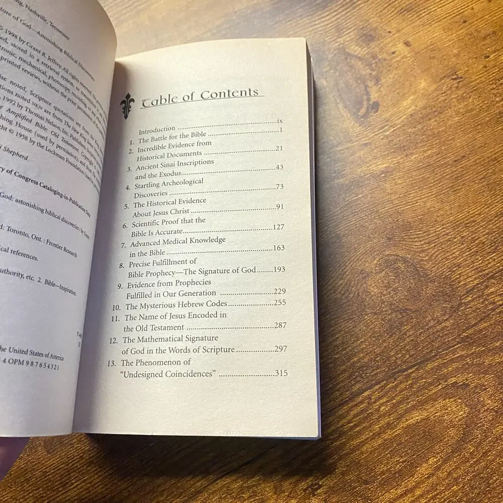 Signature of God by Grant R. Jeffrey (1998, Mass Market)
